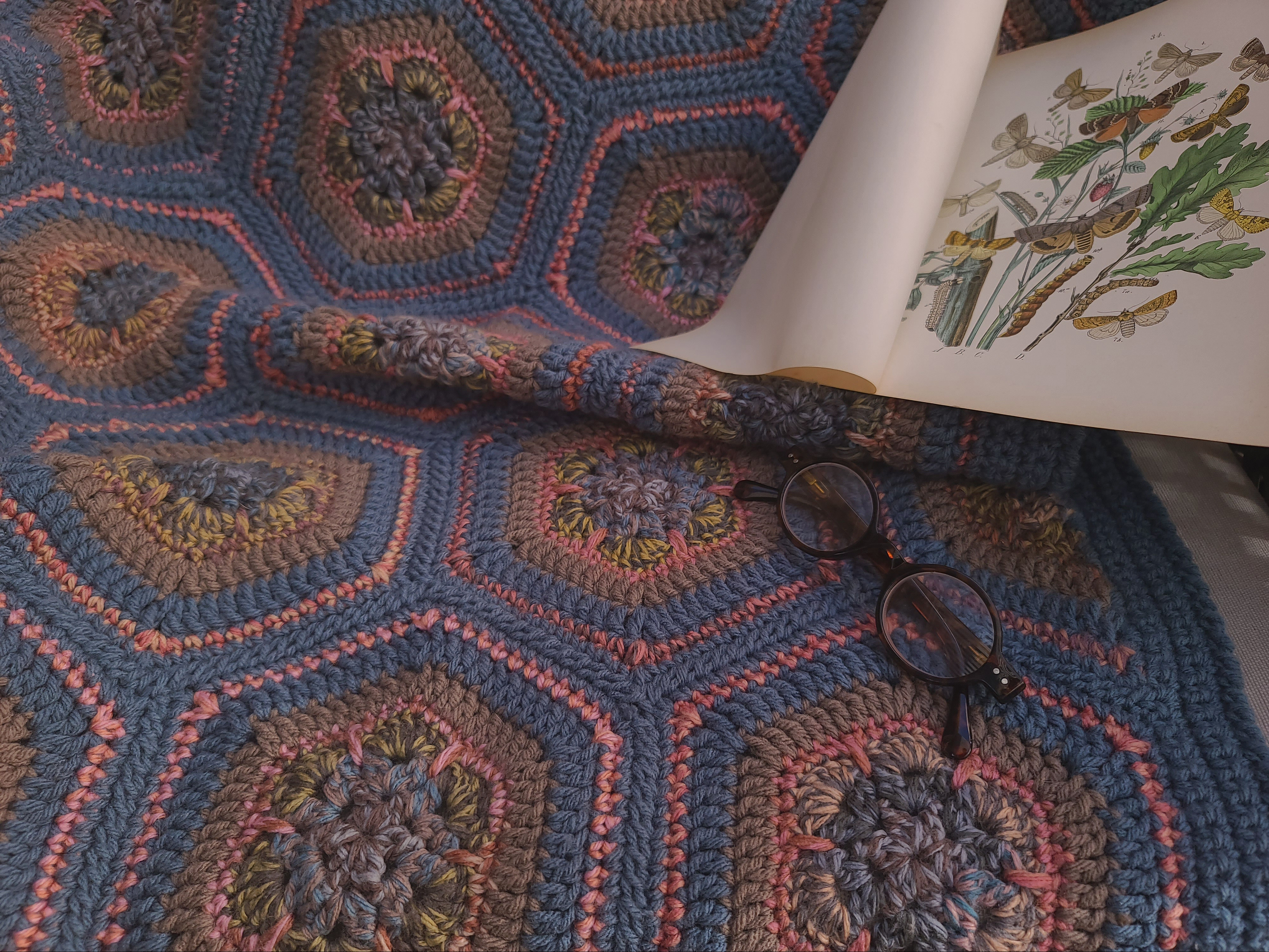 Croche blanket from Lanas Meeeh