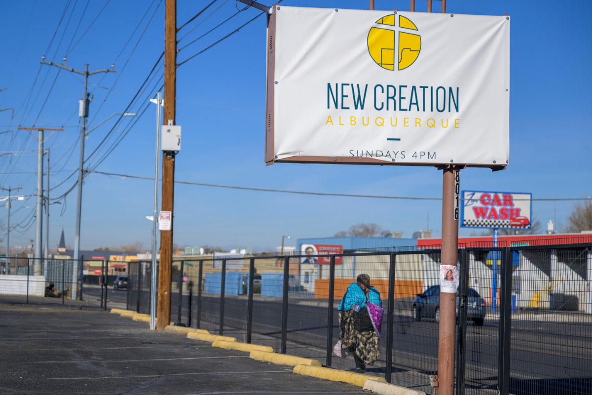 Only one city-approved Safe Outdoor Space exists right now — the Refuge House, run by the New Creation Albuquerque church.