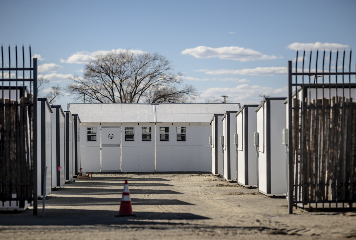 The completion of 50 pallet homes at former MVD site just off I-25 is almost complete.