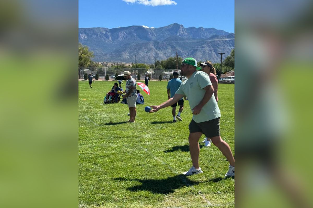 More than 300 people gathered Saturday at Rotary Park for the third annual Enchantment Games, a community fundraiser that raised money for the Albuquerque Sign Language Academy while showcasing local music and activities.