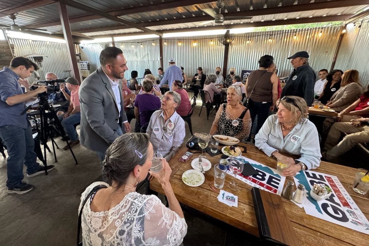U.S. Rep. Gabe Vasquez announced his 2026 re-election bid over the weekend, touring his sprawling southern New Mexico district with campaign stops in Albuquerque's West Side, Los Lunas, Truth or Consequences and Mesilla.