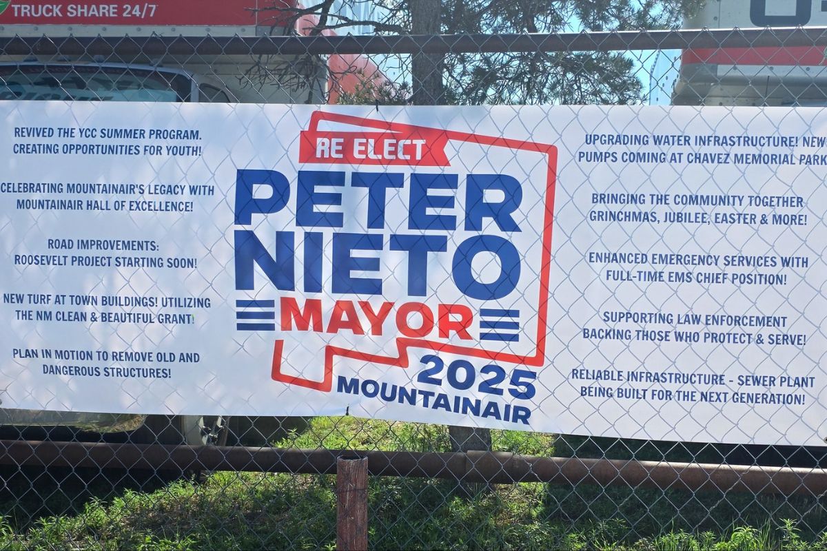 Peter Nieto was decisively on top in the Mountainair mayoral race as of 10 p.m. on Election Night. (Courtesy photo)