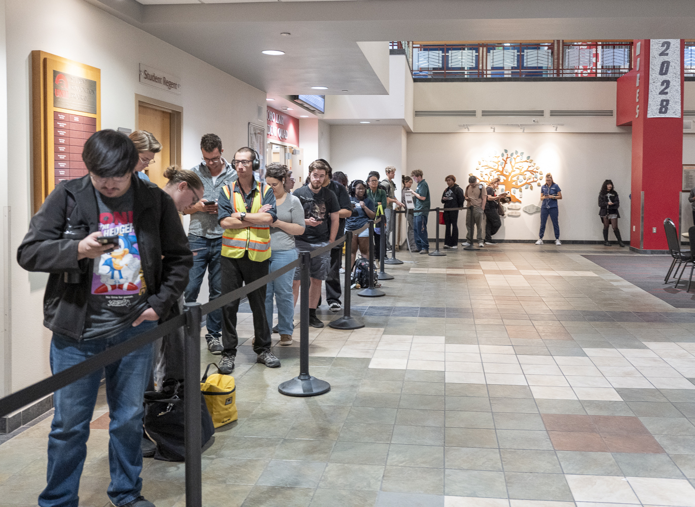 Voters at the UNM Student Union, 2025