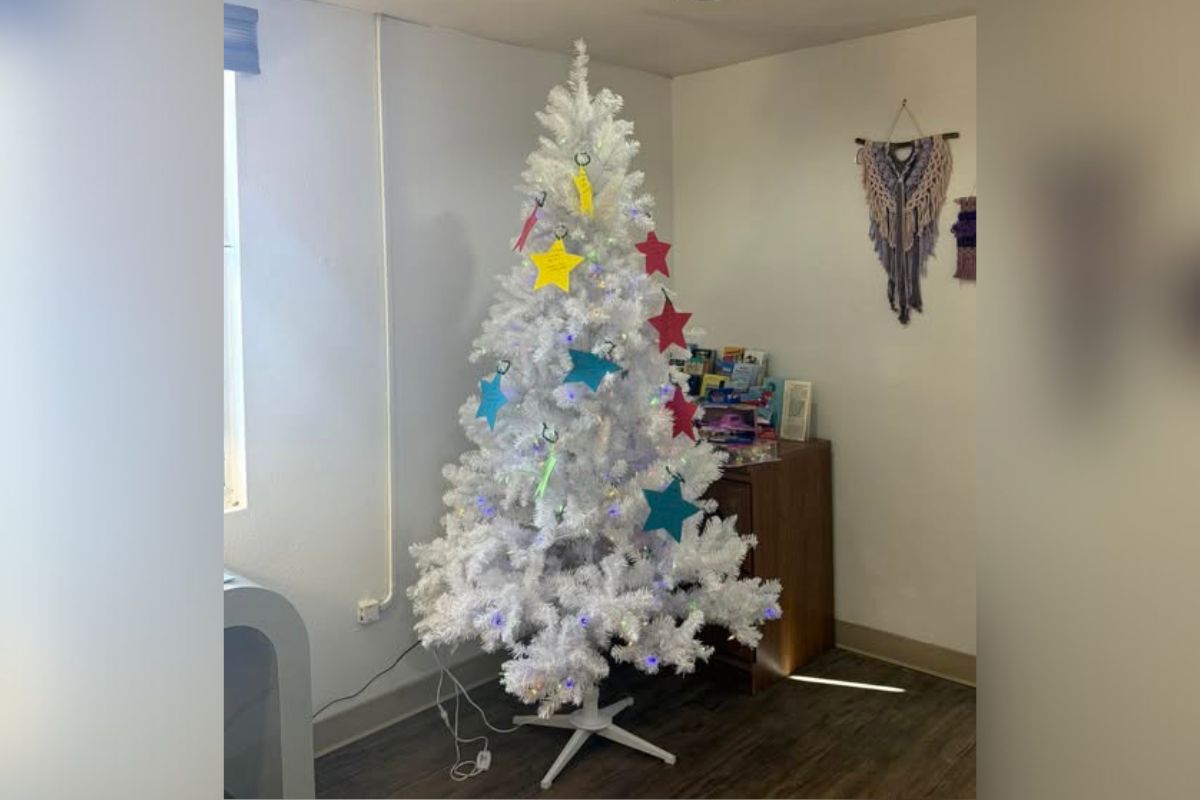 A Giving Tree displaying tags with children's wish list items and essential needs such as clothing, coats and shoes is now available at Village Hall. Additional tags will be added during the first week of December as organizers work with participating families.