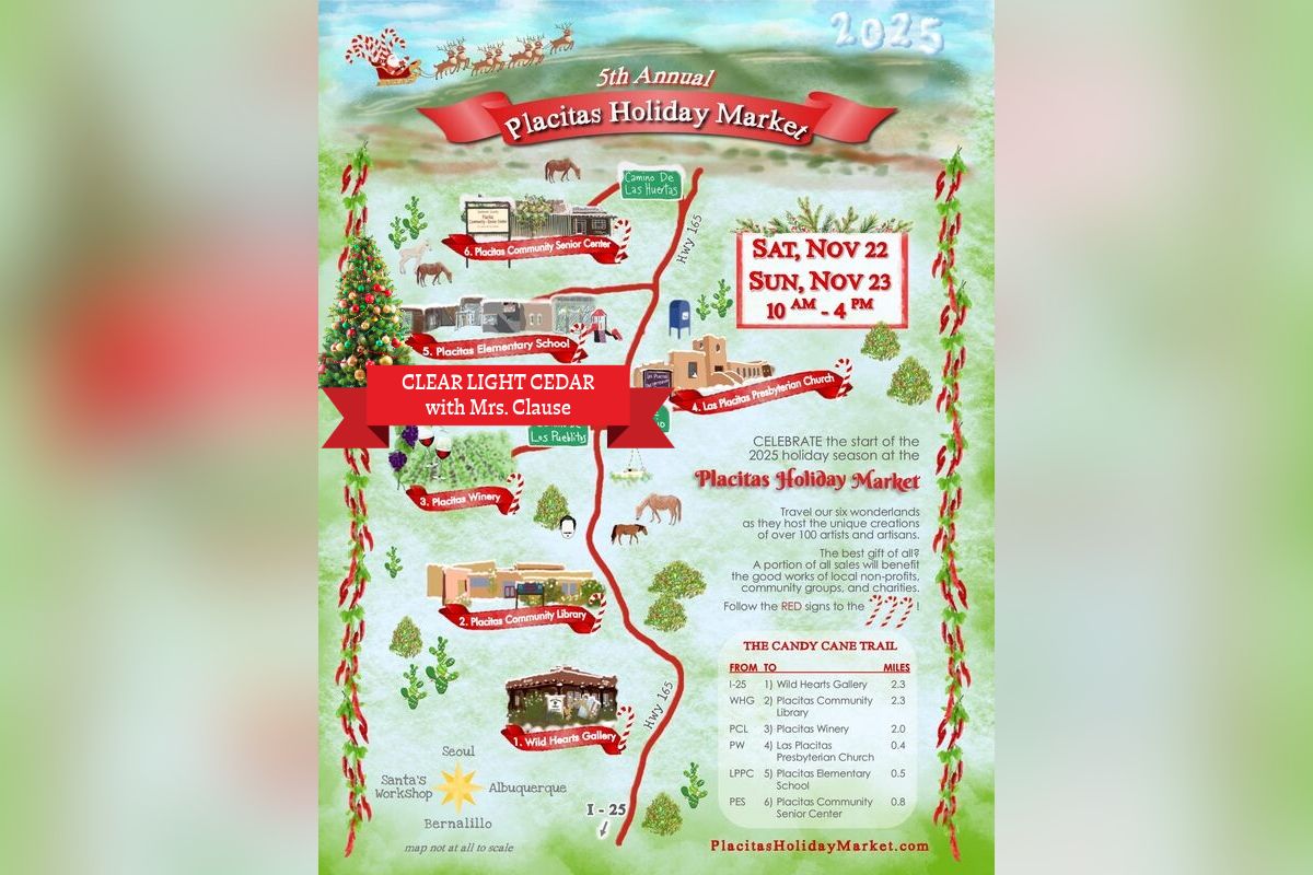 More than 100 local artists and crafters will showcase their work at six venues across this small mountain community Saturday and Sunday as the Placitas Holiday Market returns for its fifth year.