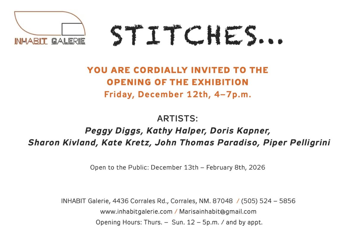 A new exhibition examining the intersection of embroidery, feminism and contemporary art opens next week at INHABIT Galerie, featuring works by seven artists who use needle and thread to challenge traditional boundaries between craft and fine art.