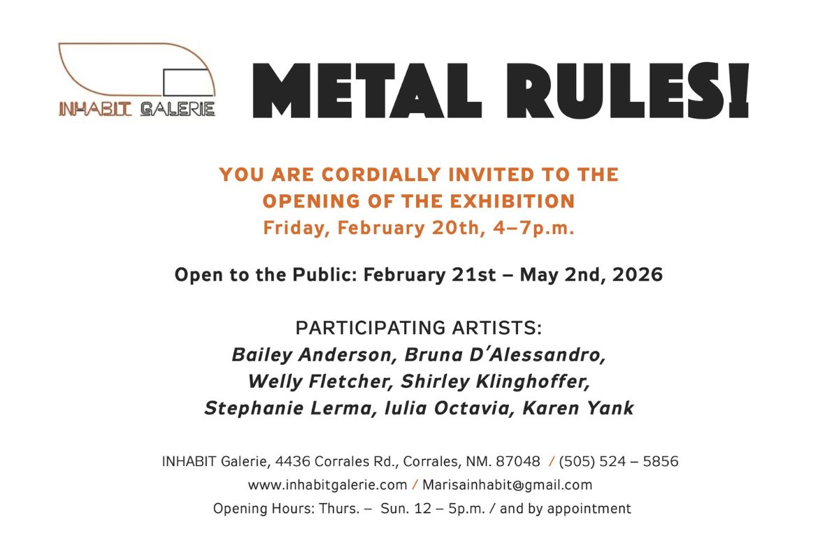 A new exhibition opening this month at INHABIT Galerie challenges the traditionally male-dominated world of metalwork with contemporary pieces by seven women and LGBTQ+ artists.