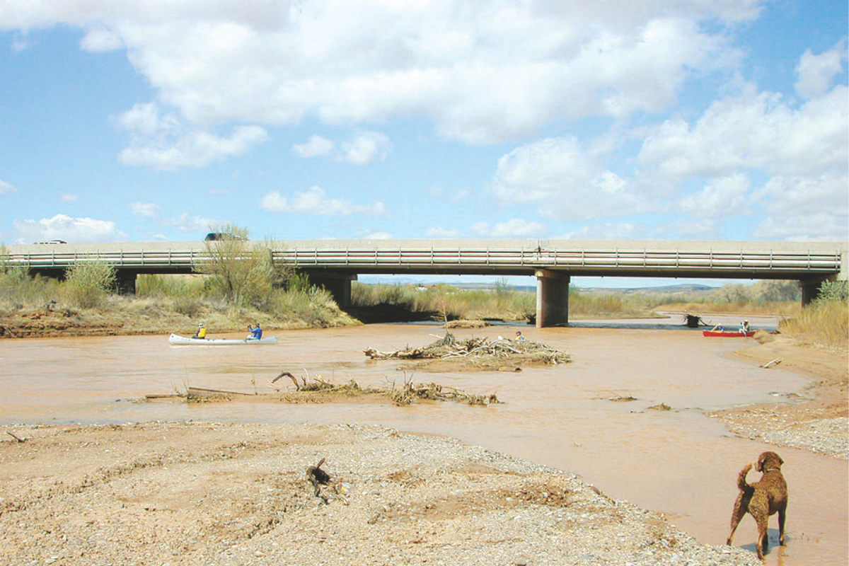 The bridge in Bernalillo is one of a few ways to cross the Rio Grande. (Roberto E. Rosales)