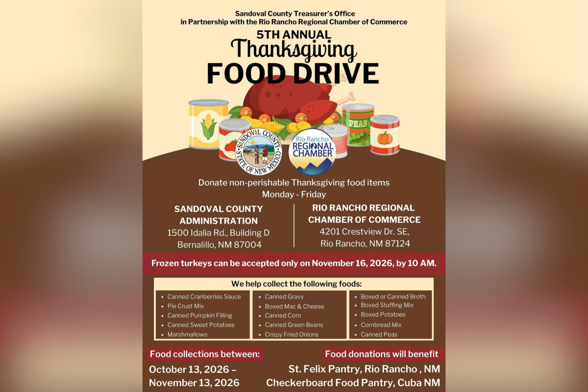 The season of service: SandCo treasurer’s office seeking Thanksgiving food donations